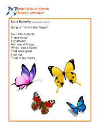 Maybe you would like to learn more about one of these? Little Butterfly Song Birdyskids Toddlercreativemovement Butterfly Song Preschool Jungle Theme Caterpillar Butterfly
