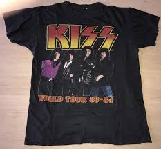 Vintage kiss sonic boom t shirt xl xxl. Rare Vintage Kiss 1983 Concert T Shirt 80s Tour Etsy