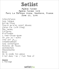 Check spelling or type a new query. Setlist Highlights From Mylene Farmer S 2019 Paris Residency Setlist Fm