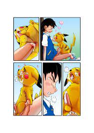 AGNPH - Gallery - 32655 - anal anal_penetration ash_ketchum comic gay human  male penis pikachu sex unknown_artist