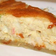Crab Quiche With Frozen Pie Crust Eggs Heavy Cream Salt Black Pepper Hot Pepper Sauce Shredded Monterey Jack Cheese G Crab Quiche Quiche Recipes Recipes