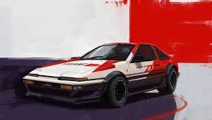 Check spelling or type a new query. Hd Wallpaper Initial D Car Concept Art Toyota Ae86 Purple Red Front Angle View Wallpaper Flare