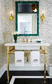 Black And White Dot Wallpaper Thibaut Tanzania Wallpaper Beautiful Polka Dot Design That Is So Chic And Will Never Go Out Of Style Small Bathroom Decor Glamorous Bathroom Bathroom Interior
