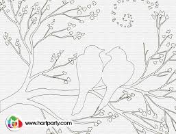 True Love Simple Bird On Tree Drawing How To Birds On A Branch Trace Able And Coloring Page For Hart Party And The Art Sherpa The Art Sherpa Art Painting Bird Art