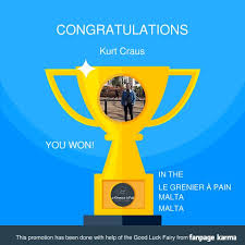 Congratulations To Kurt Craus Who Won Le Grenier A Pain Malta Facebook