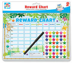 6 Jungle Themed Childrens Reward Charts With Star Stickers