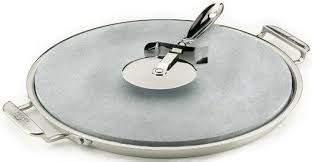 Allclad 00280 Stainless Steel Serving Tray With 13inch Pizzabaker Stone Insert And Pizza Cutter Silver This Is An Amazo Pizza Baker Pizza Stone Pizza Cutter