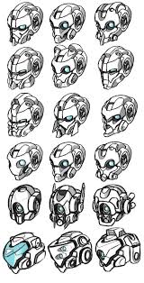 Black And White Cartoon Robot Head Robot Head Robot Robots Drawing Concept Art Drawing Robots Concept