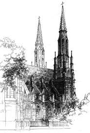 St Florian Cathedral In Warsaw By Mast1 Church Not Our Art Please Click Artwork For Source Architecture Drawing Landscape Drawings Architecture Sketchbook