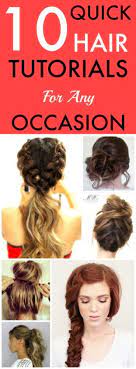 10 Easy And Cute Hair Tutorials For Any Occasion Casual Updos For Long Hair Easy Updos For Medium Hair Hairstyles For Medium Length Hair Easy