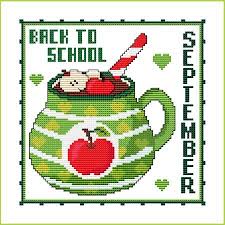 A must for any coffee lover!! A Year Of Mugs September Cross Stitch Pattern By Marcia Manning Crosstitch Com