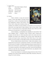 Buku ini bukan sembarang buku, buku ini bisa membuat pemikiran kita karena buku ini menyajikan filsafat, walaupun menyajikan filsafat tapi penulis jostein gaarder menulisnya dengan cara yang sangat baik, dimana dia menyajikan filsafat dalam wajah ramah, misterius, ringan dan membuat orang menjadi semakin. Review Dunia Sophie