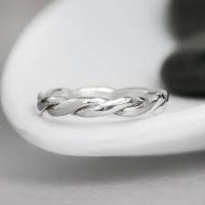 Simple Wedding Ring Sterling Silver Wedding Band Womens Wedding Rings Simple Twist Wedding Band Sterling Silver Wedding Band