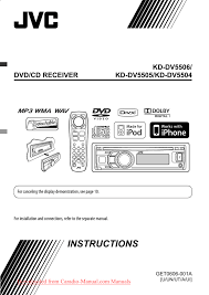 But which one should you choose? Jvc Kd Dv5506 User Guide Manual Caradio Manualzz