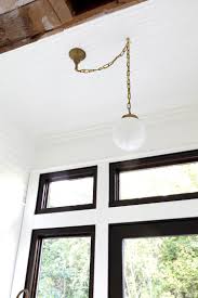 How To Center An Off Center Ceiling Light Without Moving The Junction Box The Grit And Polish Ceiling Lights Hanging Light Fixtures Dining Room Light Fixtures