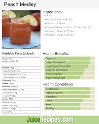 Peach Medley Recipe Juicing Recipes Healthy Juice Recipes Green Drink Recipes