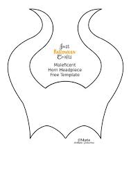 Free Maleficent Horn Template To Print Disney Villain Party Maleficent Party Maleficent Birthday Party