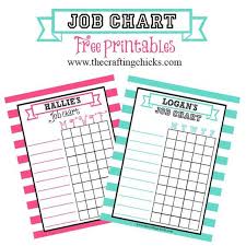 Job Charts Free Printable