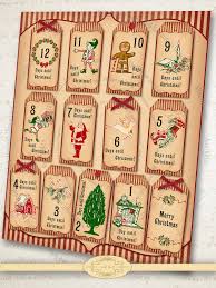 Christmas Countdown Tags Printable Advent Calendar Tags Etsy In 2020 Homemade Advent Calendars Halloween Advent Calendar Printable Advent Calendar