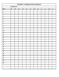 Guided Reading Progress Chart Worksheets Teaching