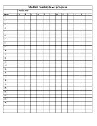 Guided Reading Progress Chart Worksheets Teaching