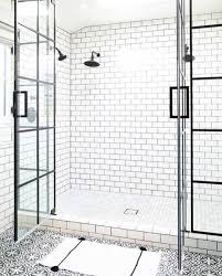 Pattern Floor Tile White Subway Tile Shower With Dark Grout Shower Doors Amazing Bathrooms Bathrooms Remodel