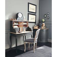 Bureau Secretaire En Bois Noir L 102 Cm Chenonceau Maisons Du Monde Ideas De Muebles Pintados Habitacion Diseno Muebles Y Accesorios