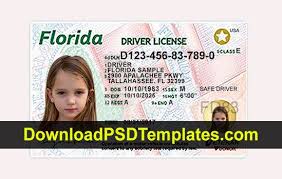 Florida Driver License Psd Template New Id Card Template Drivers License Card Template