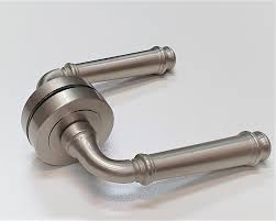 Brushed nickel is plated and then brushed with a metal brush consistently to give it a more unique finish. Satin Brushed Nickel Lever Door Handles Lock And Handle