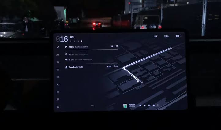 Image result for cybertruck UI"