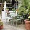 The fermob luxembourg collection, initially produced for the jardin du luxembourg in paris, features aluminum chairs and tables that have become something of a legend in their own right. 1