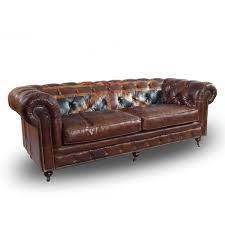 Wir bieten ihnen eine große. Vintage Echtleder Chesterfield Sofa Union Jack Ledersofa 3 Sitzer Vintage Cigar Ebay