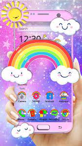 Tema Wallpaper Ikon Rainbow Galaxy For Android Apk Download