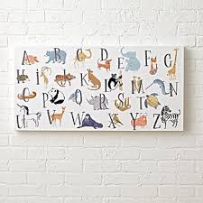 Kids Wall Art And Decor Crate And Barrel Alphabet Wall Art Art Wall Kids Abc Wall Art
