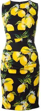 dolce gabbana lemon print dress shopstyle lemon print dress fruit print fashion fashion