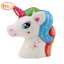 Unicorn is a mythical and legendary creature that originated from european fables. New 11cm Jumbo Unicorn Squishy Doll Unicorn Horse Head Squishy Slow Rising Stress Reliever Anti Stress Toys Mobile Phone Straps Squeeze Toys Aliexpress