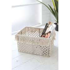 マガジンラック 収納ボックス 収納box カゴ かご かわいい マクラメ レクトボックス ri 08 k4 covent garden リビング収納 小物入れ 小物整理 収納 バスケット ランドリー おもちゃ入れ ディスプレイ 箱 スクエア 角型 ボックス アンティーク 収納box