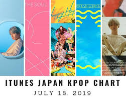 Itunes Japan Itunes Kpop Chart July 18th 2019 2019 07 18