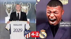 РЕАЛ ВЫБРАЛ ХОЛАНДА И ОТКАЗАЛСЯ ОТ МБАППЕ ПОСЛЕ ИГРЫ АТЛЕТИКО МАДРИД 4-2  РЕАЛ МАДРИД. РОНАЛДУ МАШИНА