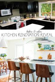 Kitchen Reveal Part Two The Main Kitchen The Happy Housie Modern Kitchen Renovation Kitchen Inspiration Design White Modern Kitchen