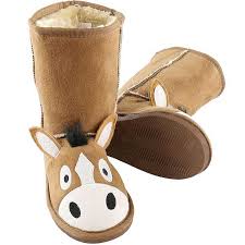 Lazyone Horse Toasty Toez Childrens Slippers