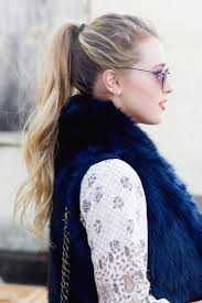 Navy Fur Vest Boho Tunic Dress Hustle Halcyon