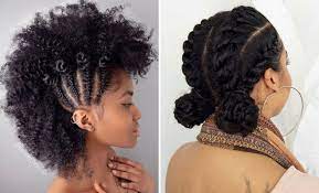 However, the natural dryness and brittleness of kinky hair is the other side of the medal that needs special care. 21 Chic And Easy Updo Hairstyles For Natural Hair Stayglam Natural Hair Styles Easy Easy Updo Hairstyles Casual Hair Updos