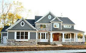 20 Shades Of Blue Front Door Designs To Pretty Up Your Home Craftsman House Plans House Exterior House Styles