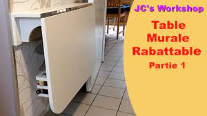 Sobuy fwt10 w table murale rabattable en bois table de cuisine pliable table enfant demi ronde blanc. Comment Faire Une Table De Cuisine Murale Rabattable 1 2 Travail Du Bois 3 Youtube