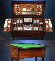 Picnic Gallery Antique English Picnic Games Chest Campaign Furniture Furniture Picnic