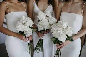Longer wholesale 3 pcs wedding decorations plant with long stem preserved flower bouquet preserved colorful amaranthus. Simple Bridesmaids Bouquets Love The Size And Long Stems White Roses Wedding White Bridal Bouquet Small Wedding Bouquets