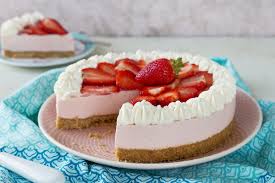 Whip the double cream until you have soft peaks. Strawberry Cheesecake Recipe Odlums