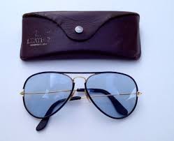 Black And Gold Aviator Ray Bans Vintage Ray Ban Aviator Leathers Sunglasses Black Leather Gold With Leather Case Made In Usa Sunglasses Vintage Ray Ban Aviators Sunglasses