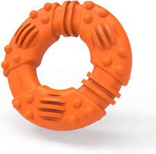 Amazon.com : GUCHO Freezable Dog Chew Toys for Teething Dogs All Natural  Rubber Puppy Teether Cooling Toys for Small Dogs Puppies, Training Floating  Interactive Chew Ring Toys : Pet Supplies